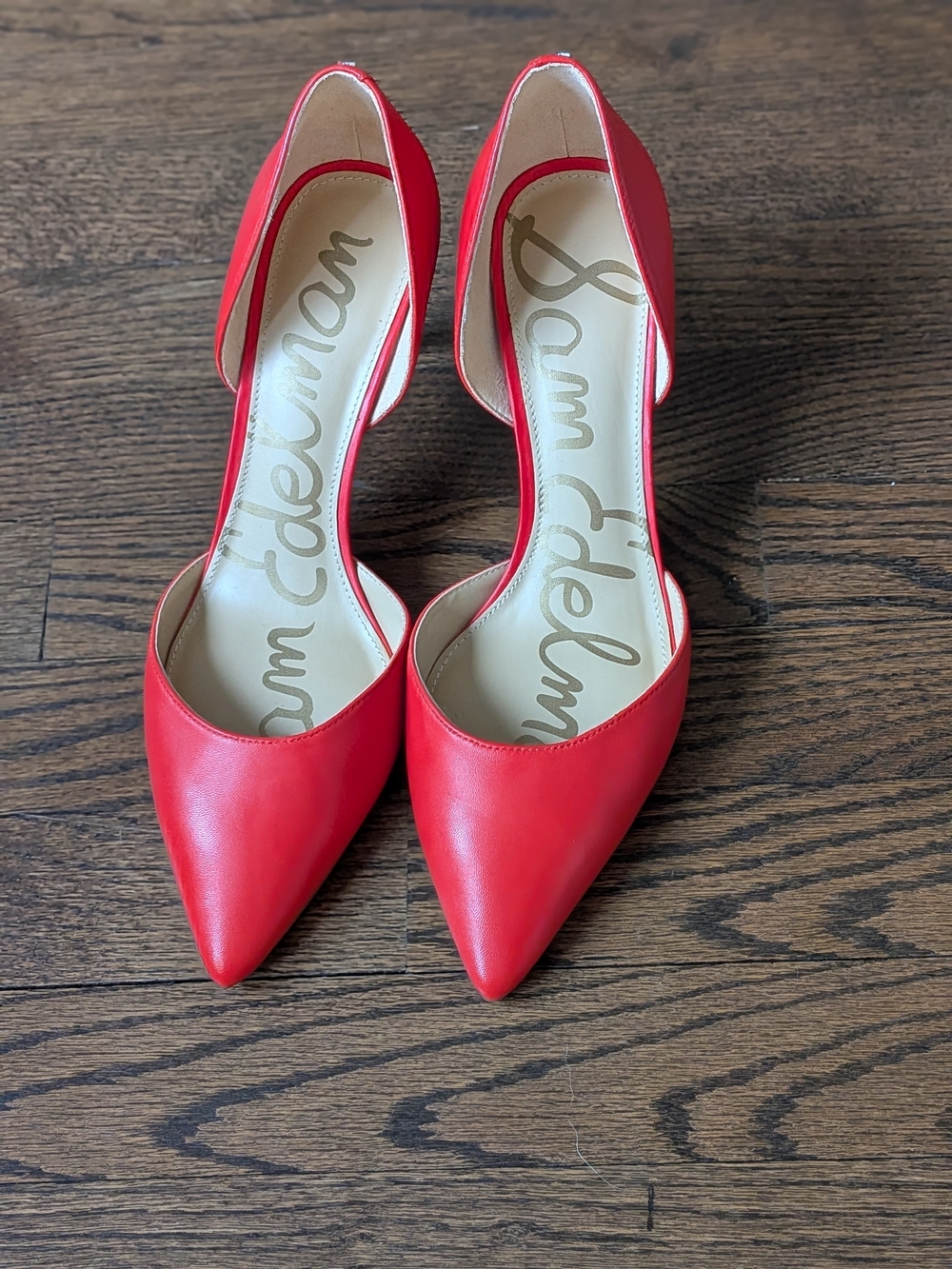 Sam Edelman Red Pointed D'Orsay Heels - Picture 2 of 8